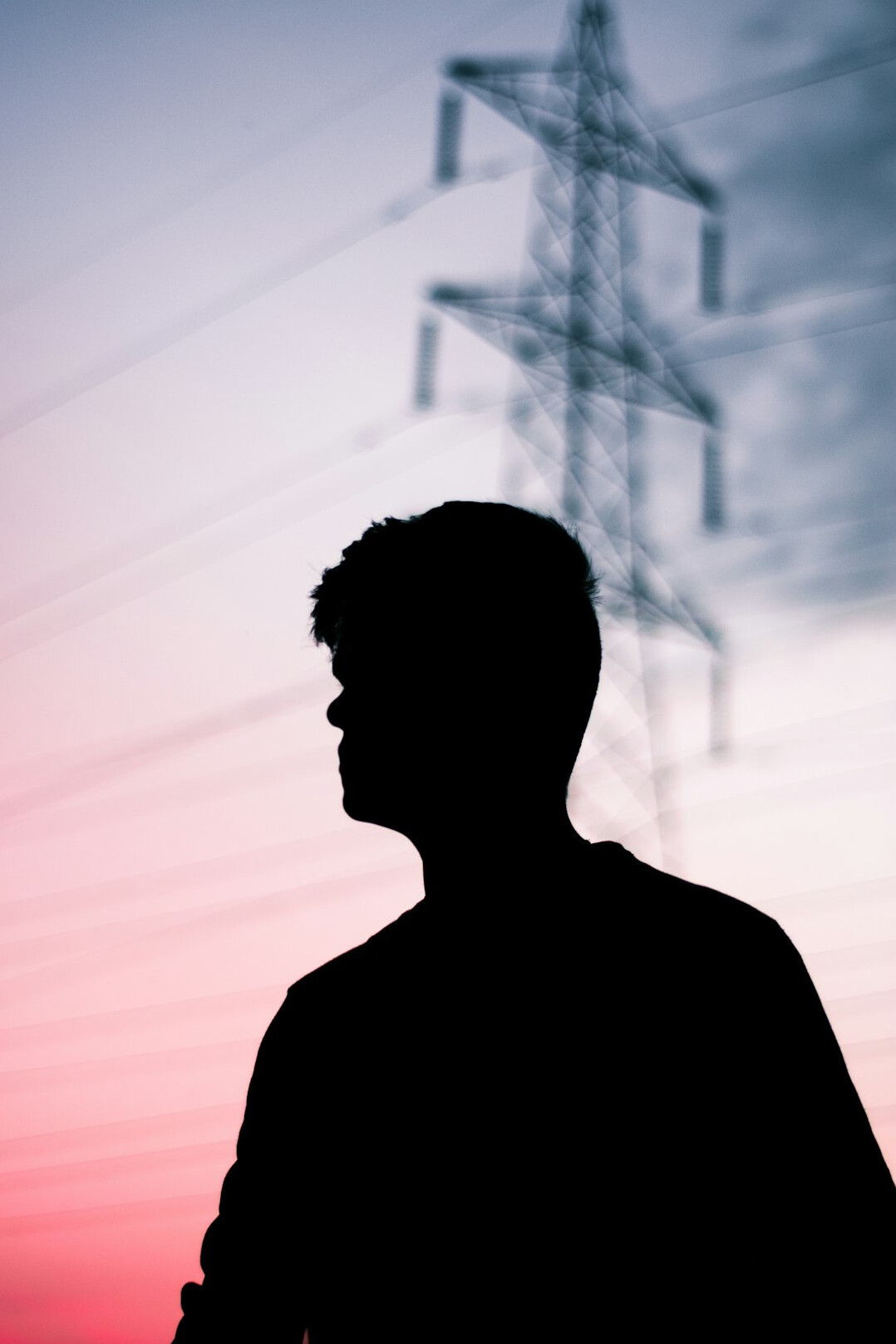 Studio portrait of a black British male signal transmission engineer